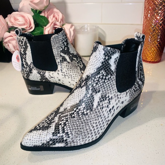 Blondo Emelia Snake Waterproof Chelsea Bootie - Picture 2 of 13